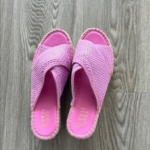 Franco sarto  Pink Woven Women's Sandals